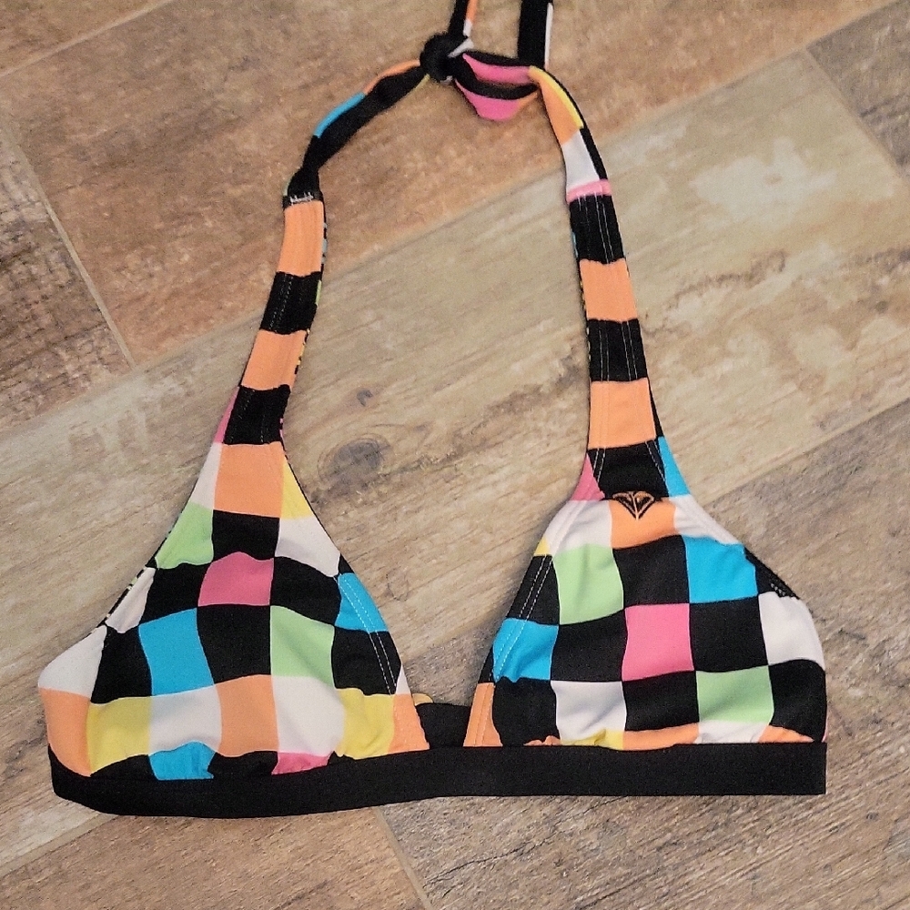 Reversible Medium Roxy Multicolor Bikini Swim Sui… - image 2